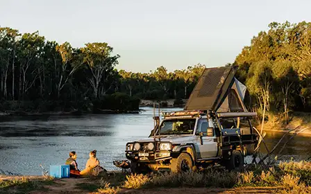 Scenic landscape of Riverina Murray area, showcasing the vibrant rural communities and natural beauty of the region.