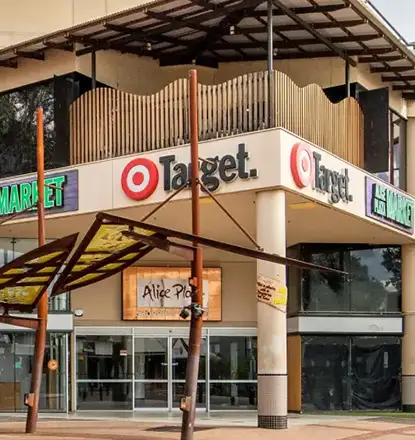 Shopping in Todd Mall, Alice Springs, featuring Indigenous art, local produce, and artisan goods.